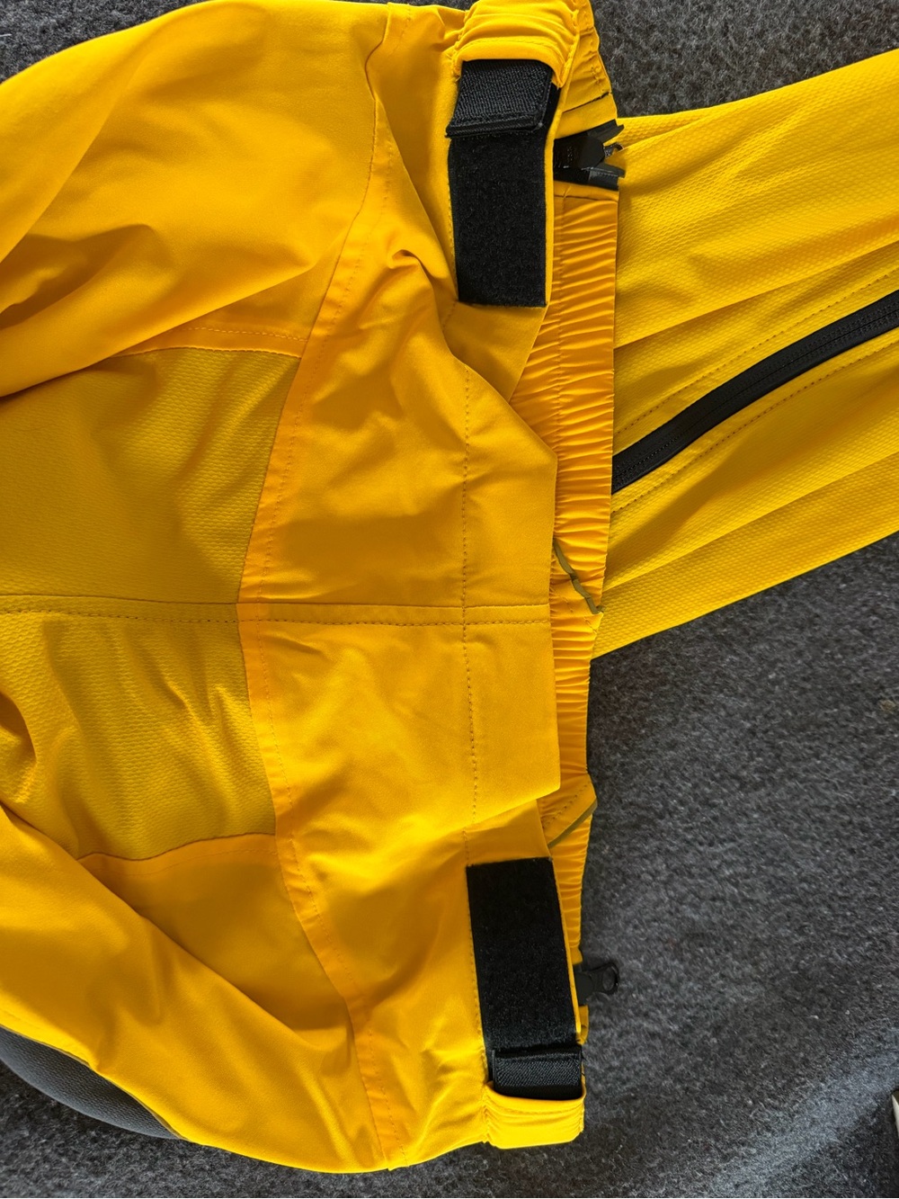 Craft Bright Yellow Running Tights with Contrast Panels - Picture 10 of 11